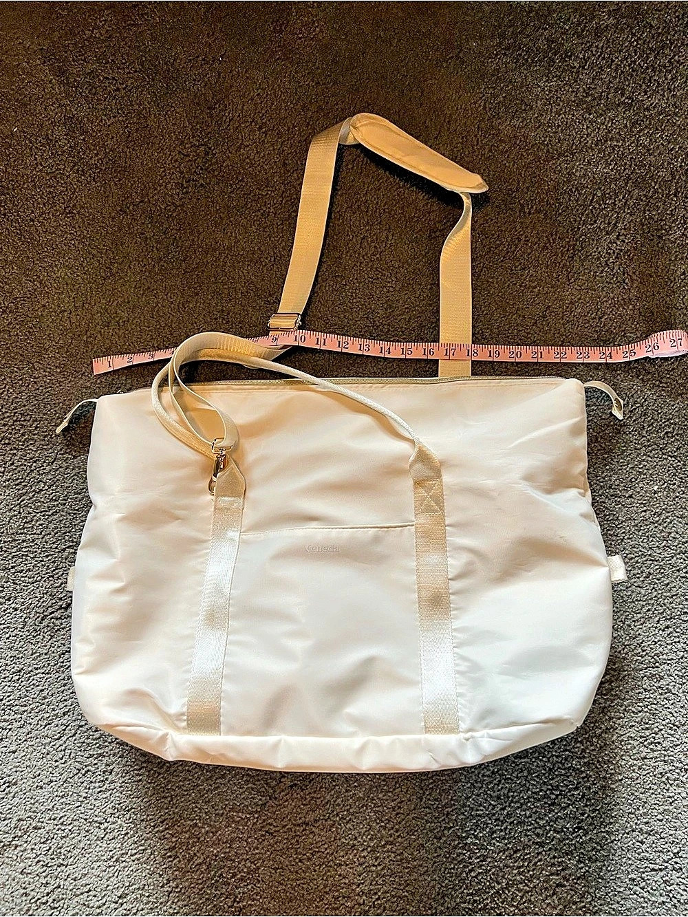 Calpak Luka Duffel cream insulated large lunch bag